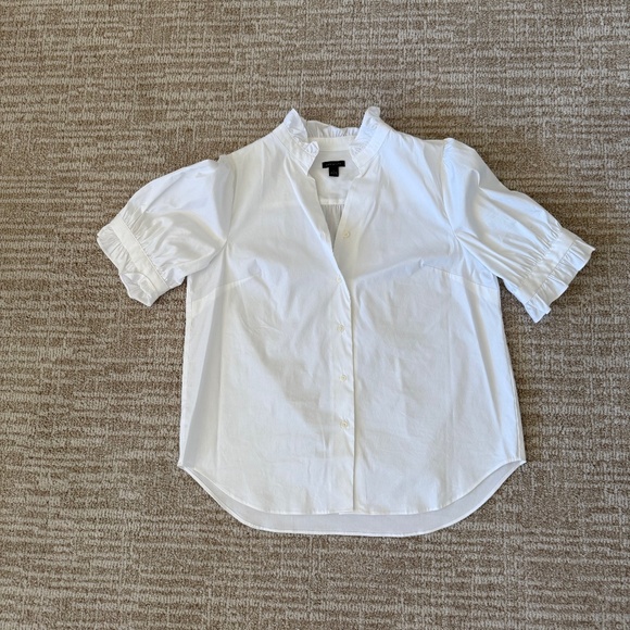 Ann Taylor Ruffle Collar Shirt - Picture 1 of 4